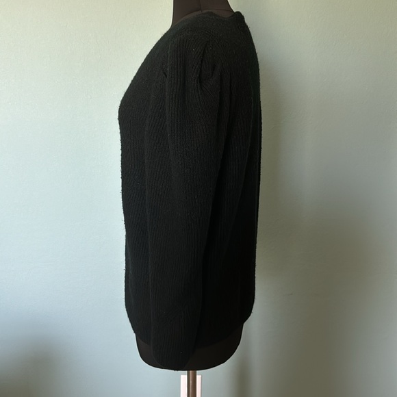 One state black puffed sleeve sweater. - Picture 2 of 6